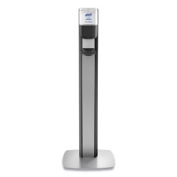 Purell MESSENGER ES8 Silver Panel Floor Stand with Dispenser, 1,200 mL, 16.75 x 6 x 40, Silver/Graphite Purell MESSENGER ES8 Silver Panel Floor Stand with Dispenser, 1,200 mL, 16.75 x 6 x 40, Silver/Graphite