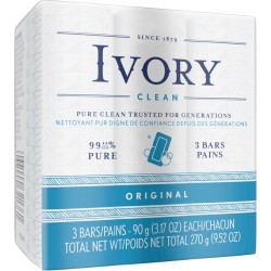 SOAP,IVORY BAR,3.1OZ,3PK SOAP,IVORY BAR,3.1OZ,3PK