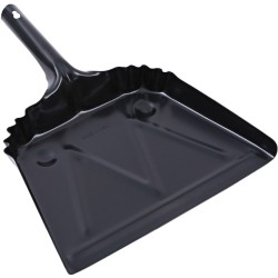 DUSTPAN,MTL, BLACK ,12 IN