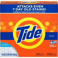 DETERGENT,POWDER,TIDE,143OZ