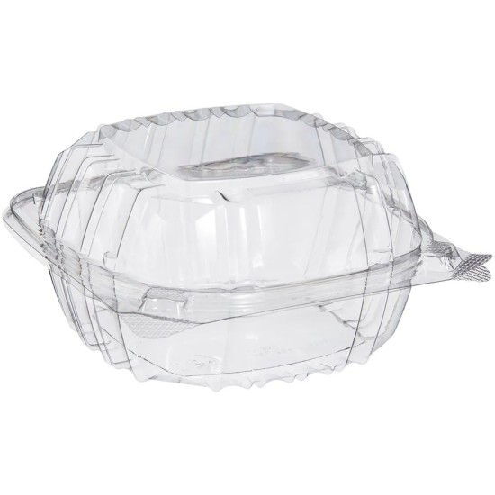 CONTAINER, CLEAR, HINGED, 6", C57PST1