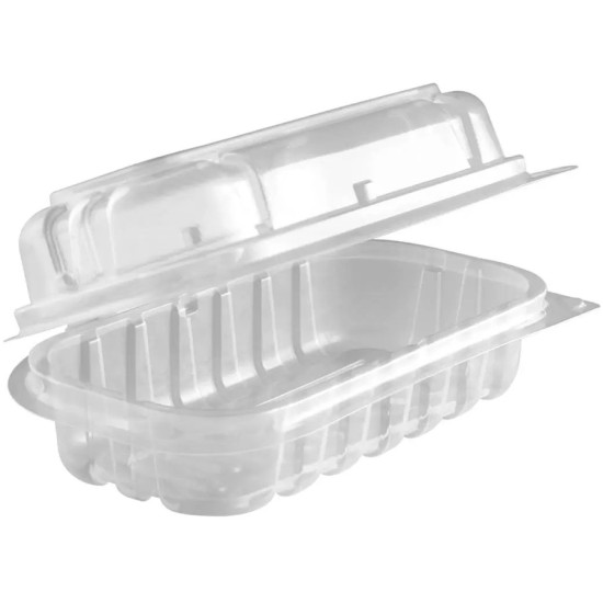 CONTAINER, CLEAR, 6", HOT DOG