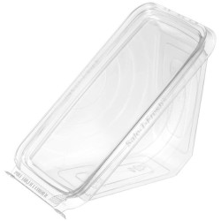 WEDGE, CLEAR, SANDWICH, 7.25X4.1X3.6