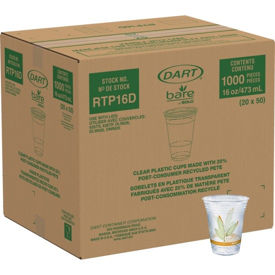 CUP,RPET,COLD,CLR,16-18OZ