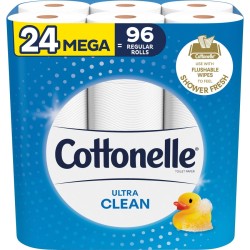 TOILET PAPER, ULTRA CLEAN, 24 MEGA TOILET PAPER, ULTRA CLEAN, 24 MEGA
