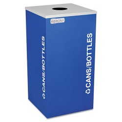 Kaleidoscope Collection Bottle/can-Recycling Receptacle, 24 Gal, Royal Blue