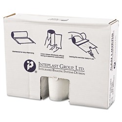 High-Density Commercial Can Liners Value Pack, 45 Gal, 12 Microns, 40" X 46", Clear, 250/carton