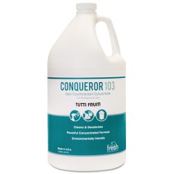 Conqueror 103 Odor Counteractant Concentrate, Tutti-Frutti, 1 Gal Bottle, 4/carton