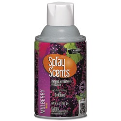 Sprayscents Metered Air Freshener Refill, Mulberry, 7 Oz Aerosol Spray, 12/carton