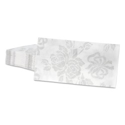 Linen-Like Guest Towels, 17 X 12, Silver, 125/pack, 4 Packs/carton