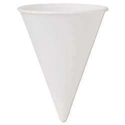 Cone Water Cups, Cold, Paper, 4 Oz, White, 200/pack