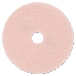 Ultra High-Speed Eraser Floor Burnishing Pad 3600, 27" Diameter, Pink, 5/carton