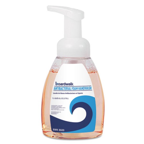 Antibacterial Foam Hand Soap, Fruity, 7.5 Oz Pump Bottle, 6/carton
