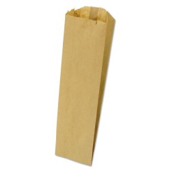 Grocery Pint-Sized Paper Bags For Liquor Takeout, 35 Lbs Capacity, Pint, 3.75"w X 2.25"d X 11.25"h, Kraft, 500 Bags