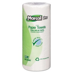 Perforated Kitchen Towels, White, 2-Ply, 9"x11", 85 Sheets/roll, 30 Rolls/carton