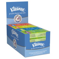 On The Go Packs Facial Tissues, 3-Ply, White, 10 Sheets/Pack, 16 Packs/Box, 12 Boxes/Carton