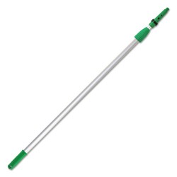 Opti-Loc Extension Pole, 4 Ft, Two Sections, Green/silver
