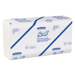 Pro Scottfold Towels, 9 2/5 X 12 2/5, White, 175 Towels/pack, 25 Packs/carton