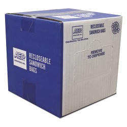 Recloseable Zipper Seal Sandwich Bags, 1.15 Mil, 6.5" X 5.88", Clear, 500/box