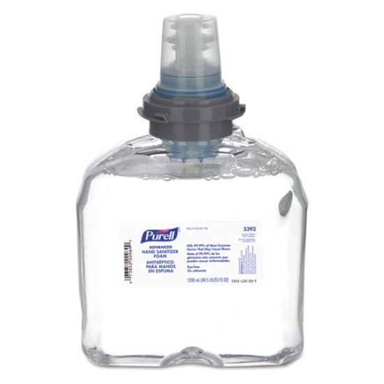 Advanced Tfx Refill Instant Foam Hand Sanitizer, 1,200 Ml, Unscented