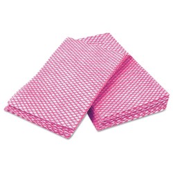Tuff-Job Foodservice Towels, Pink/white, 12 X 24, 200/carton