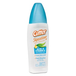 Cutter Skinsations Insect Repellent Liquid, 6 Fl.Oz Pump Spray, 12/Carton