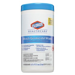 Bleach Germicidal Wipes, 6.75 X 9, Unscented, 70/canister