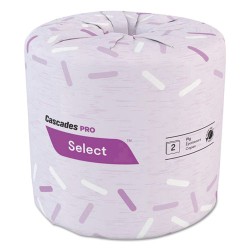 Select Standard Bath Tissue, 2-Ply, White, 4.25 X 4.1, 500/roll, 48/carton