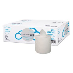 Heavenly Soft Center-Pull Towel, Special, 7.6" X 12", White, 660/roll, 6 Rolls/carton