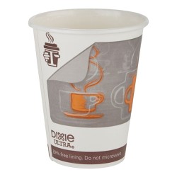 Dixie Ultra Insulair Paper Hot Cup, 20 Oz, Coffee Design, 40 Cups/sleeve, 15 Sleeves/carton