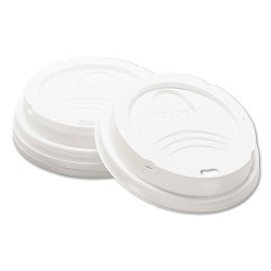 Drink-Thru Lid, Fits 8oz Hot Drink Cups, Fits 8 Oz Cups, White, 1,000/carton