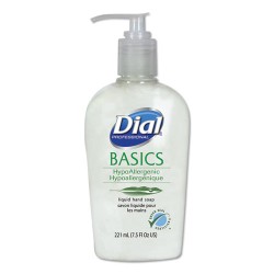 Basics Liquid Hand Soap, Fresh Floral, 7.5 Oz, 12/carton