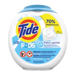 Free And Gentle Laundry Detergent, Pods, 72/pack, 4 Packs/carton