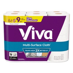 Multi-Surface Cloth Choose-A-Sheet Kitchen Roll Paper Towels 2-Ply, 11 X 5.9, White, 83/roll, 6 Rolls/pack, 4 Packs/carton