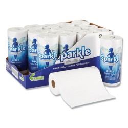 Sparkle Ps Premium Perforated Paper Kitchen Towel Roll , White, 8 4/5 X 11, 85/roll, 15 Roll/carton