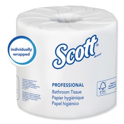 Essential 100% Recycled Fiber Srb Bathroom Tissue, Septic Safe, 2-Ply, White, 506 Sheets/roll, 80 Rolls/carton