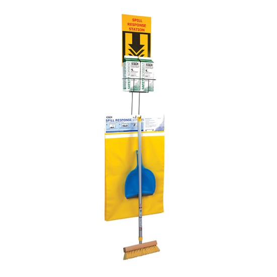 SPILL KIT SPILL KIT - Safety Sorbent Wall Mount Spill StationSpill Station includes four shaker cart
