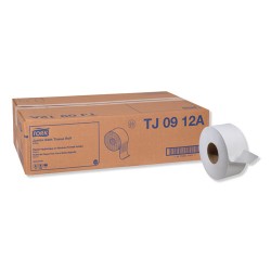 Universal Jumbo Bath Tissue, Septic Safe, 1-Ply, White, 3.48" X 2,000 Ft, 12 Roll/carton