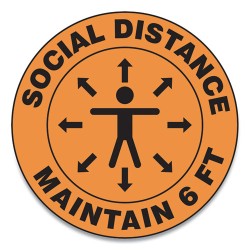 SIGN,SOCIAL DISTANCE 17IN SIGN,SOCIAL DISTANCE 17IN