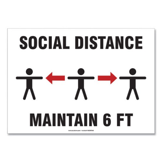 SIGN,SOCIAL DISTANCE 7X10