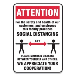 SIGN,SOCIAL DISTANCE 10X7 SIGN,SOCIAL DISTANCE 10X7