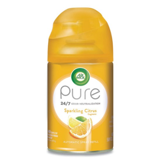 Freshmatic Ultra Automatic Pure Refill, Sparkling Citrus, 5.89 Oz Aerosol Spray, 6/carton
