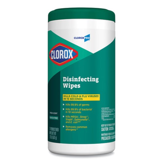 Disinfecting Wipes, 7 X 8, Fresh Scent, 75/canister