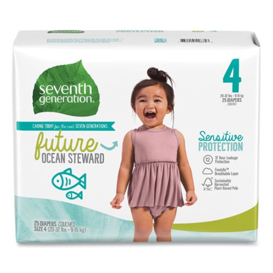 DIAPERS,SIZE 4,4/25CT,WH