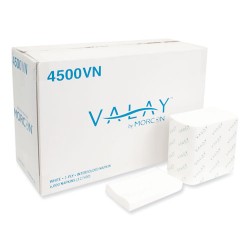 Valay Interfolded Napkins, 2-Ply, 6.5 X 8.25, White, 500/pack, 12 Packs/carton