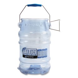 Saf-T-Ice Tote, 6gal Capacity, Transparent Blue
