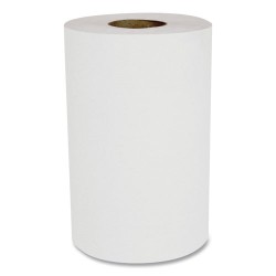 Hardwound Paper Towels, Nonperforated 1-Ply White, 350 Ft, 12 Rolls/carton