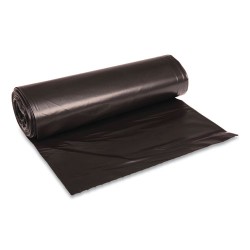 Low Density Repro Can Liners, 45 Gal, 1.6 Mil, 40" X 46", Black, 10 Bags/roll, 10 Rolls/carton