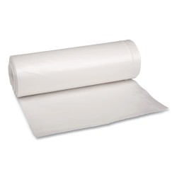 Low Density Repro Can Liners, 60 Gal, 1.75 Mil, 38" X 58", Clear, 10 Bags/roll, 10 Rolls/carton