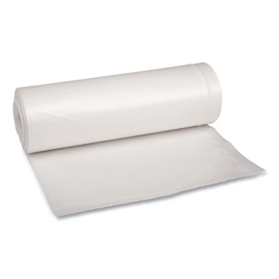 Low Density Repro Can Liners, 60 Gal, 1.75 Mil, 38" X 58", Clear, 10 Bags/roll, 10 Rolls/carton